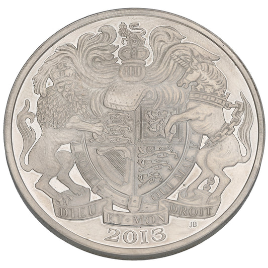 Sterling Silver 60th Anniversary Of The Coronation 5 Pounds Coin 2013