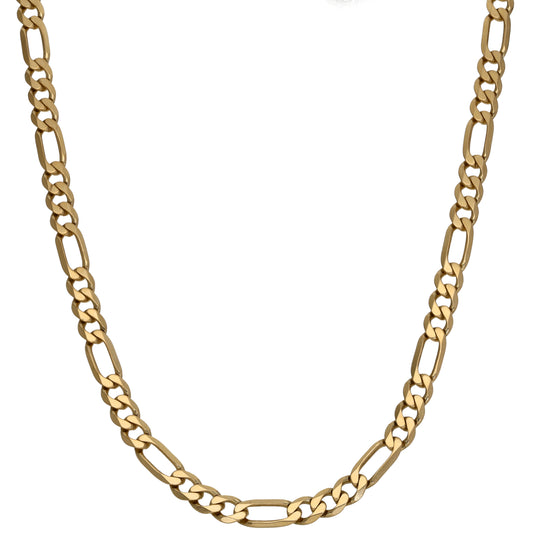 9ct Gold Figaro Chain 19"