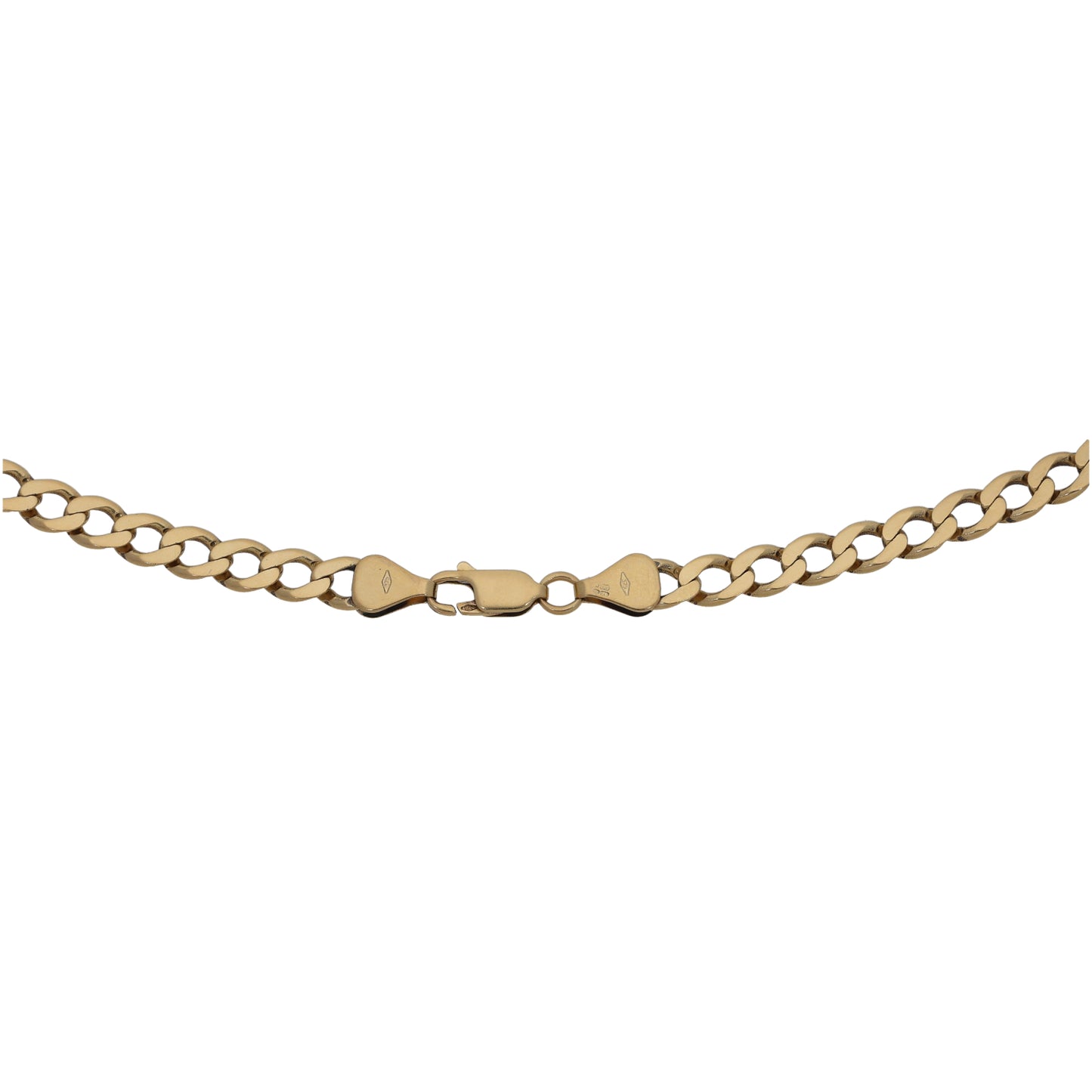 9ct Gold Curb Chain 24"