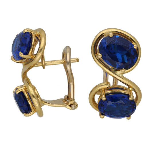 18ct Gold Imitation Clip On Earrings