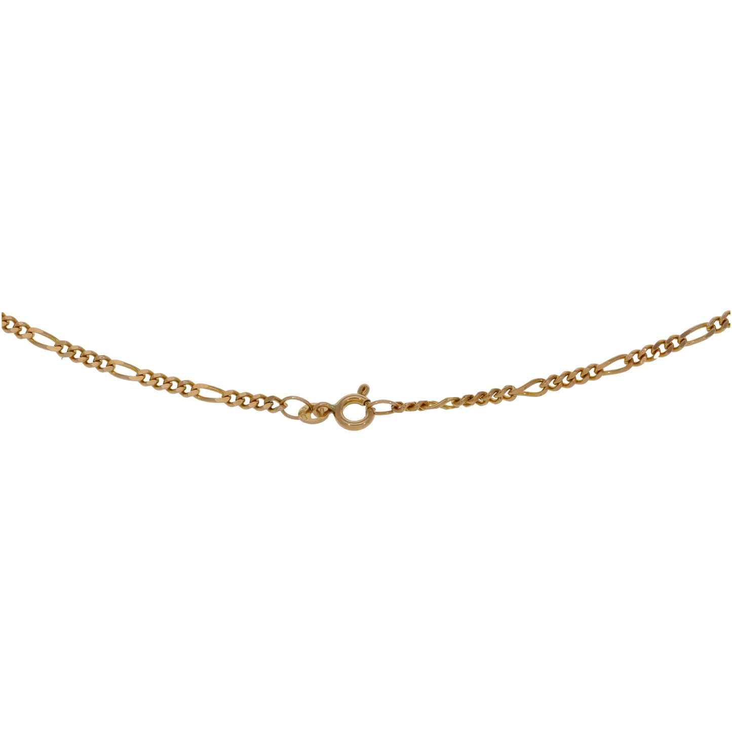 9ct Gold Figaro Chain 18"