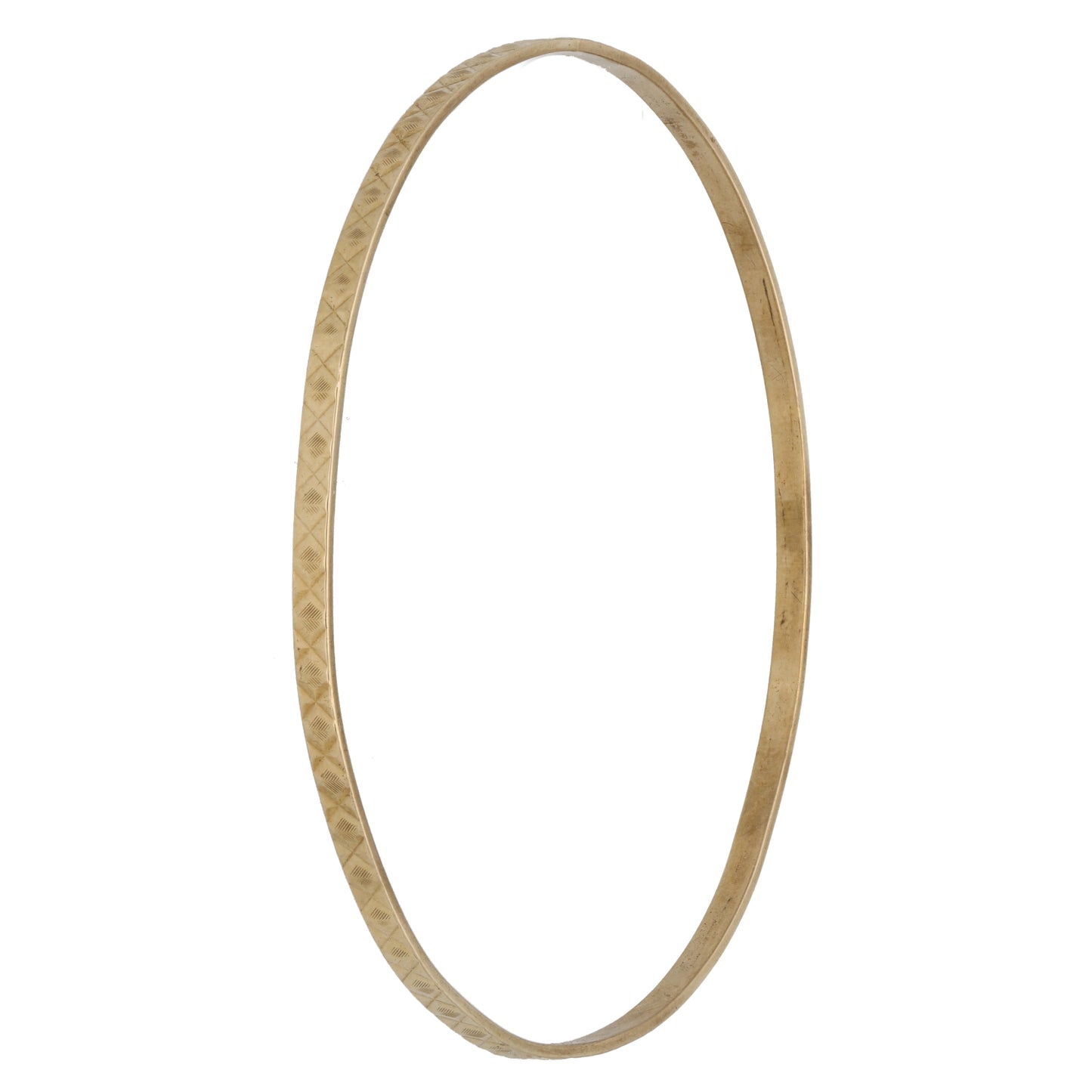 9ct Gold Patterned Bangle