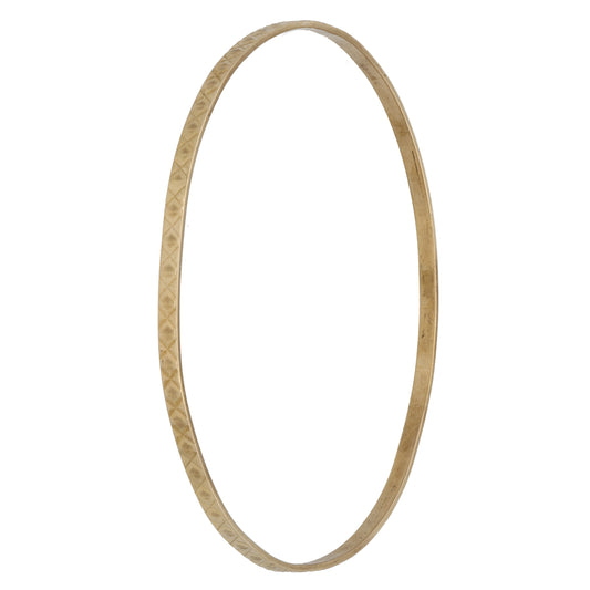 9ct Gold Patterned Bangle