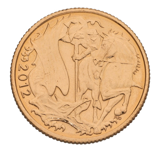 22ct Gold Queen Elizabeth II Full Sovereign Coin 2012