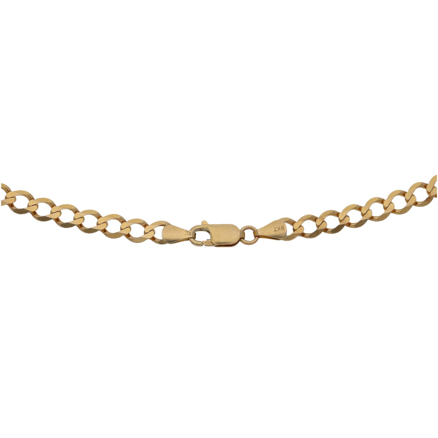9ct Gold Curb Chain 22"