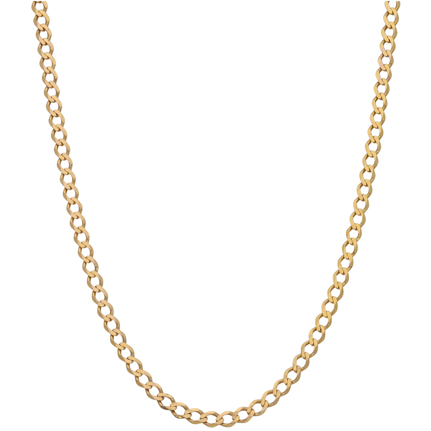 9ct Gold Curb Chain 20"