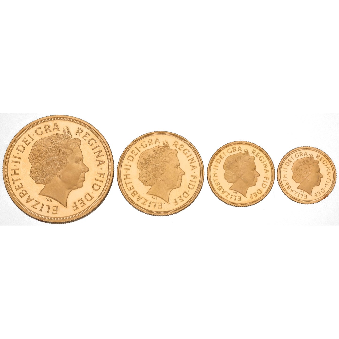 22ct Gold Queen Elizabeth II Sovereign Coin Set 2005