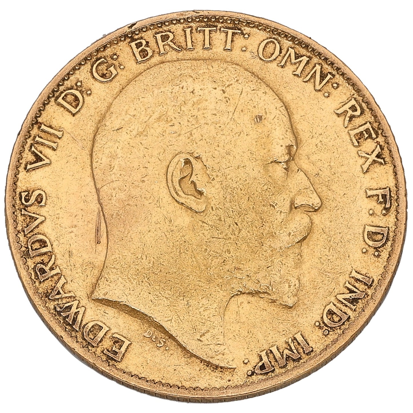 22ct Gold King Edward VII Half Sovereign Coin 1902