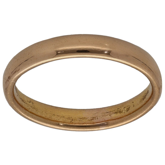 22ct Gold Plain Wedding Ring Size L