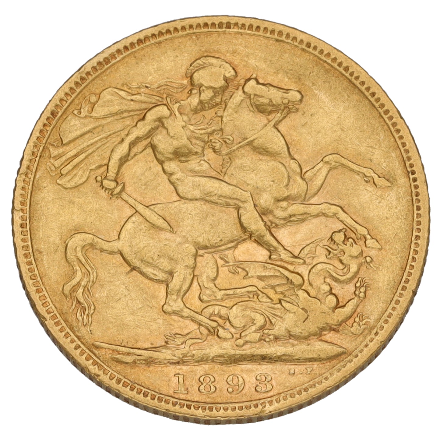 22ct Gold Queen Victoria Full Sovereign Coin 1893