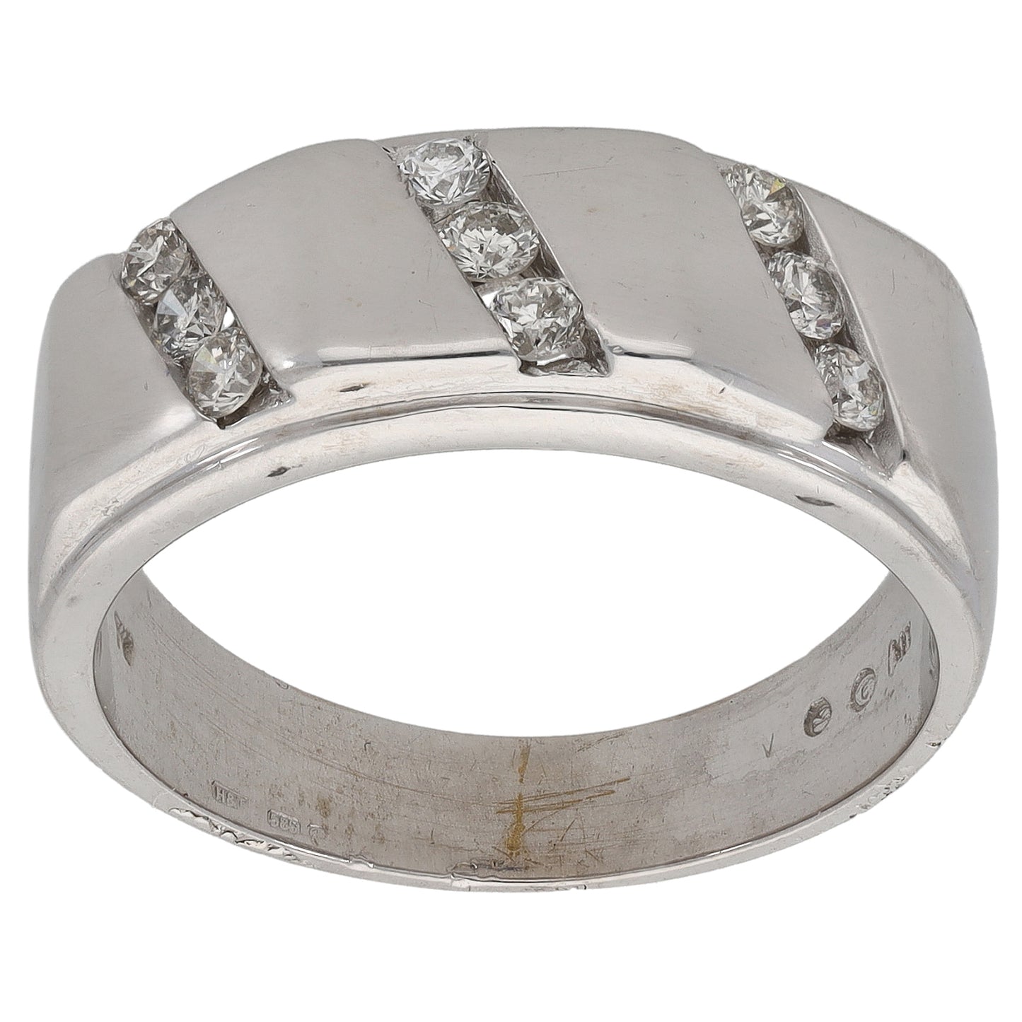 14ct Gold 0.45ct Diamond Alternative Ring Size W