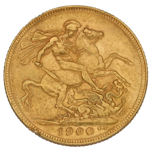 22ct Gold Queen Victoria Full Sovereign Coin 1900