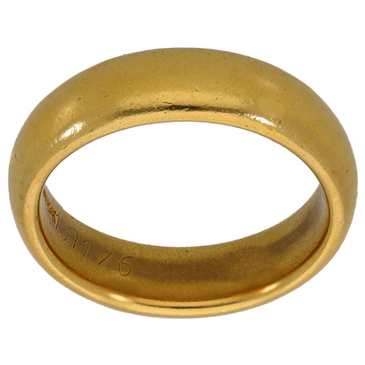 22ct Gold Plain Wedding Ring Size Q