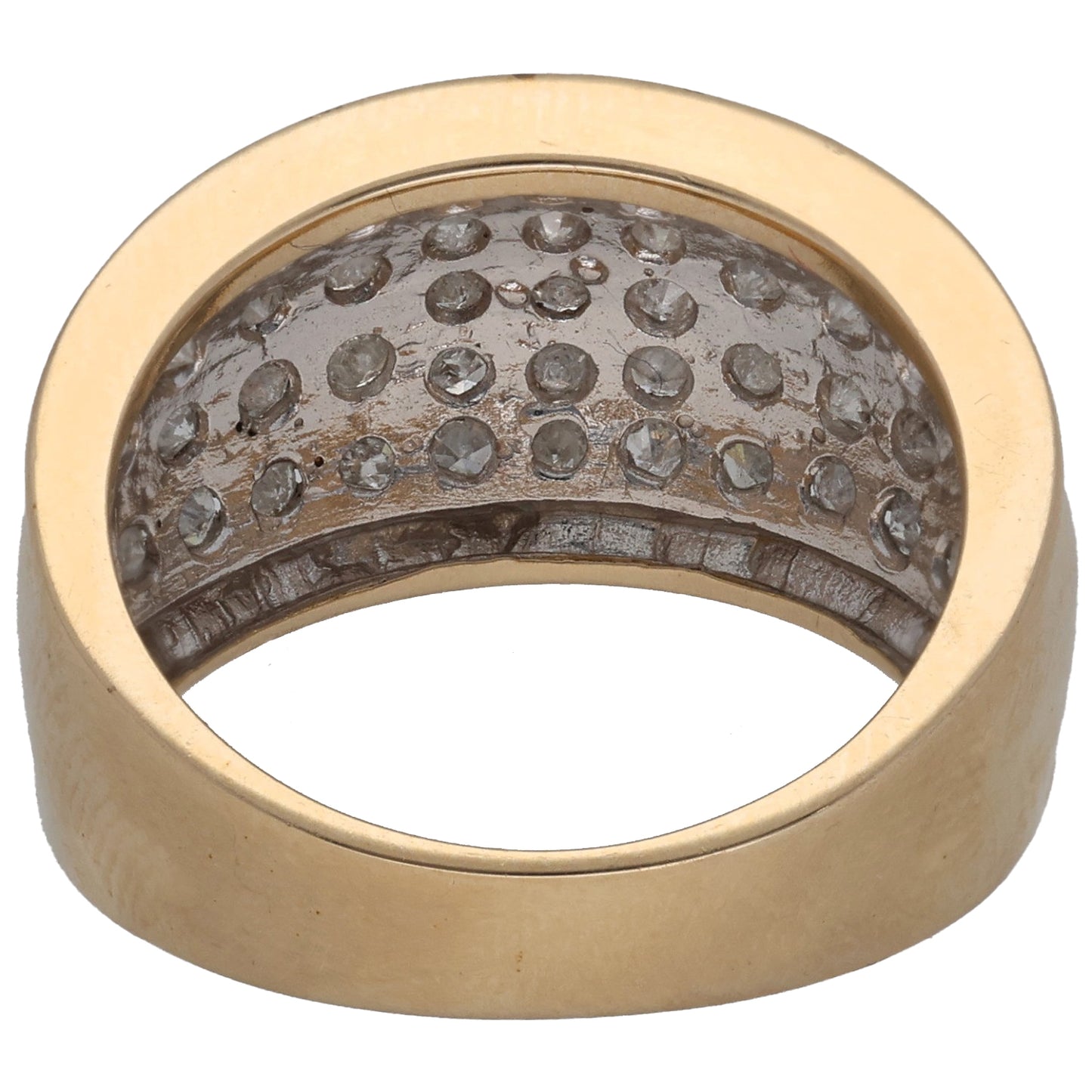 9ct Gold 1.00ct Diamond Dress/Cocktail Ring Size K
