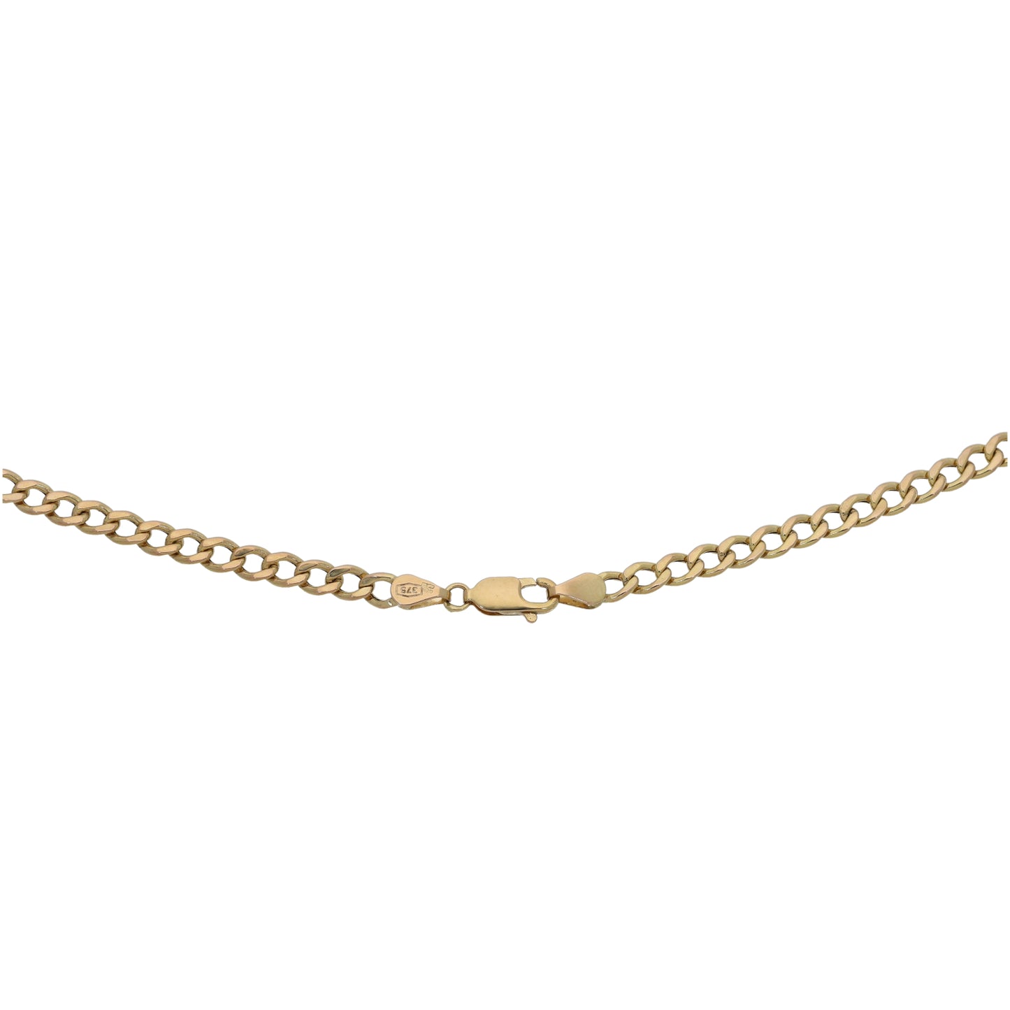 9ct Gold Curb Chain 22"