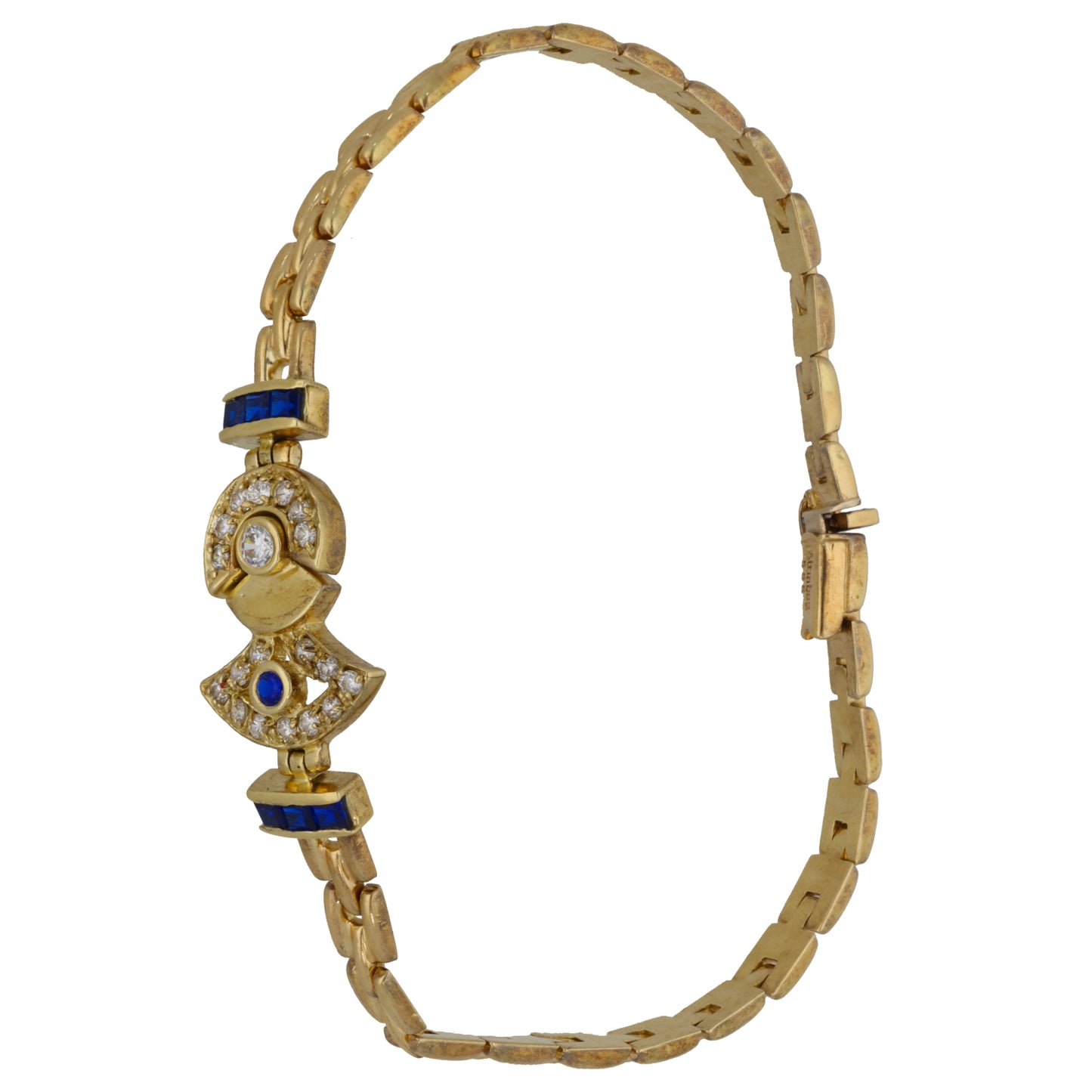 14ct Gold Imitation Gems Fancy Bracelet