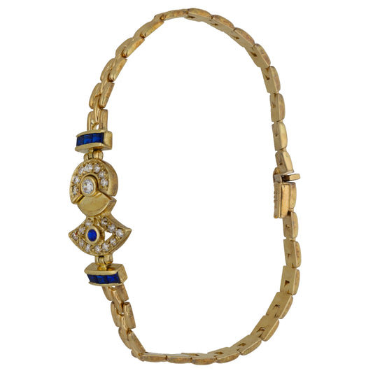 14ct Gold Imitation Gems Fancy Bracelet