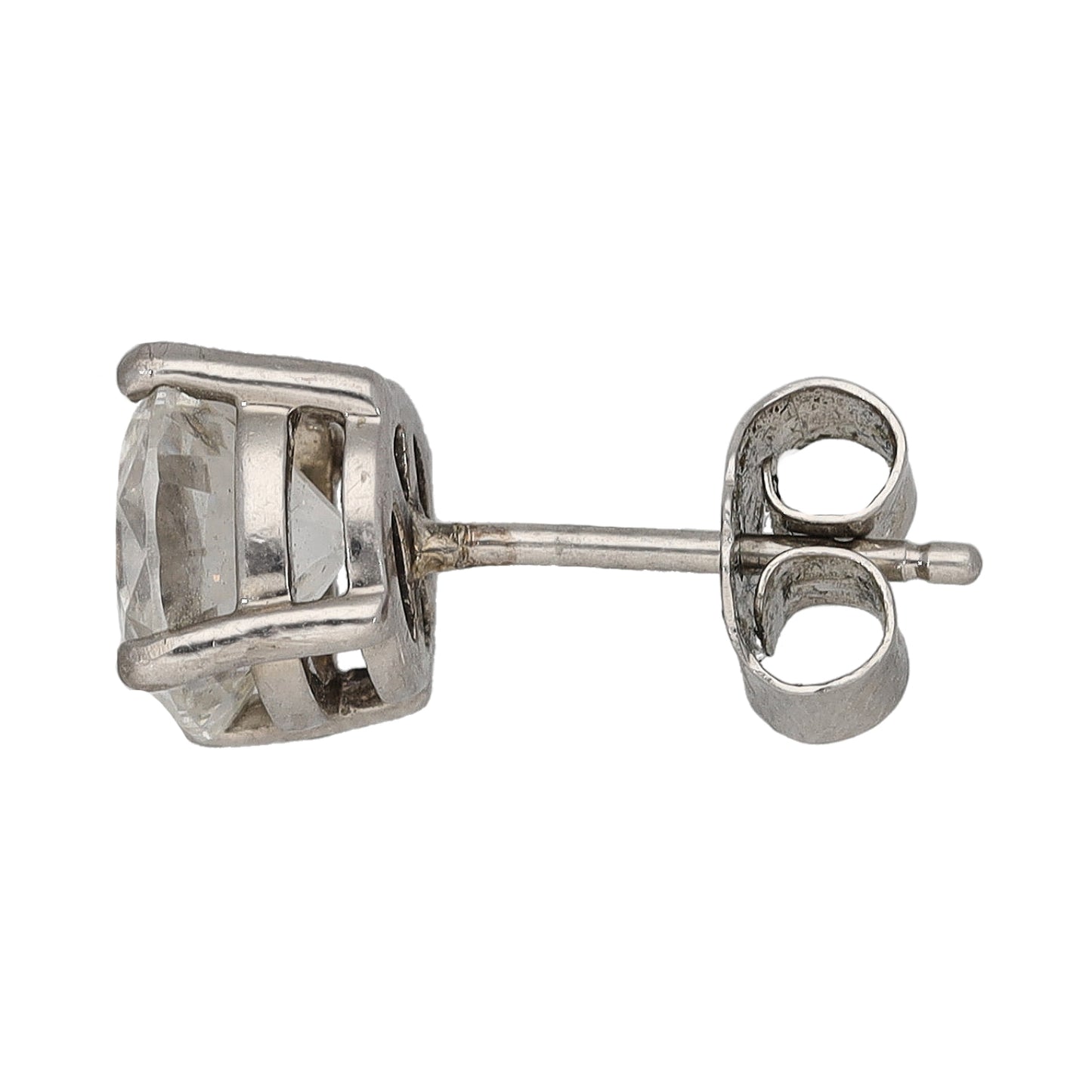 18ct White Gold 1.55ct Laboratory-Grown Diamond Solitaire Earring