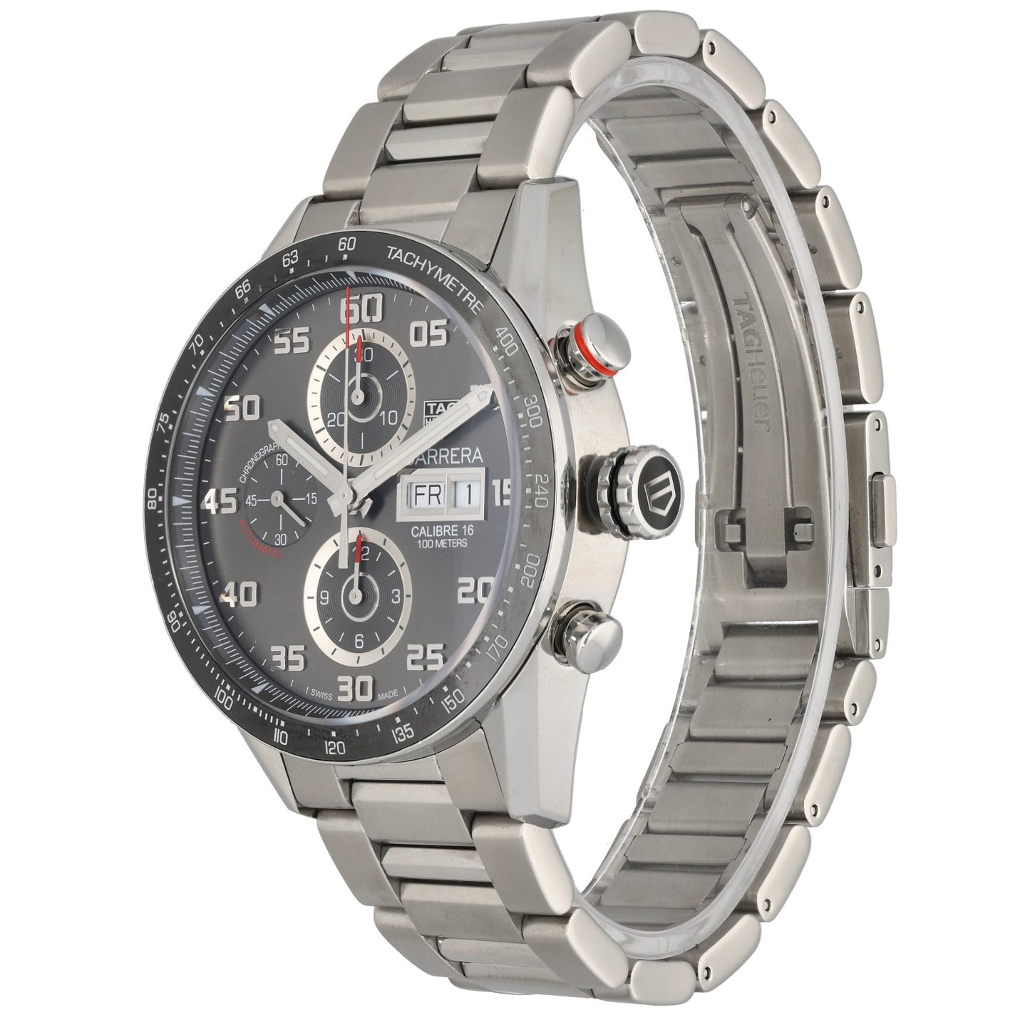 Tag Heuer Carrera CV2A1U 43mm Stainless Steel Watch