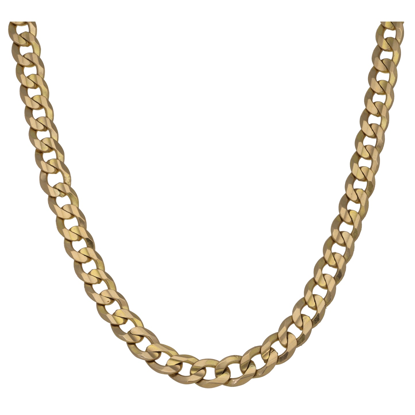 9ct Gold Curb Chain 22"