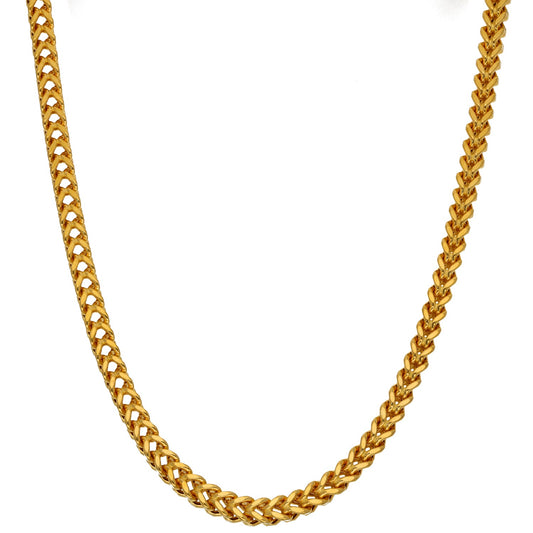 22ct Gold Foxtail Chain 22"