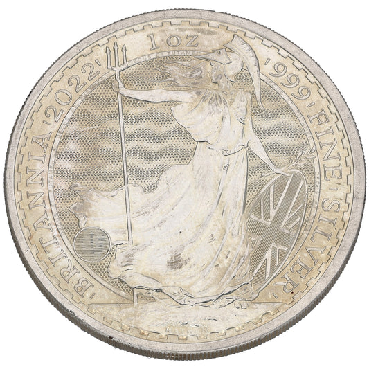 Fine Silver Queen Elizabeth II 1 OZ Britannia Coin 2022