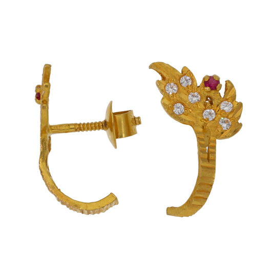 22ct Gold Imitation Gems Dress/Cocktail Earrings