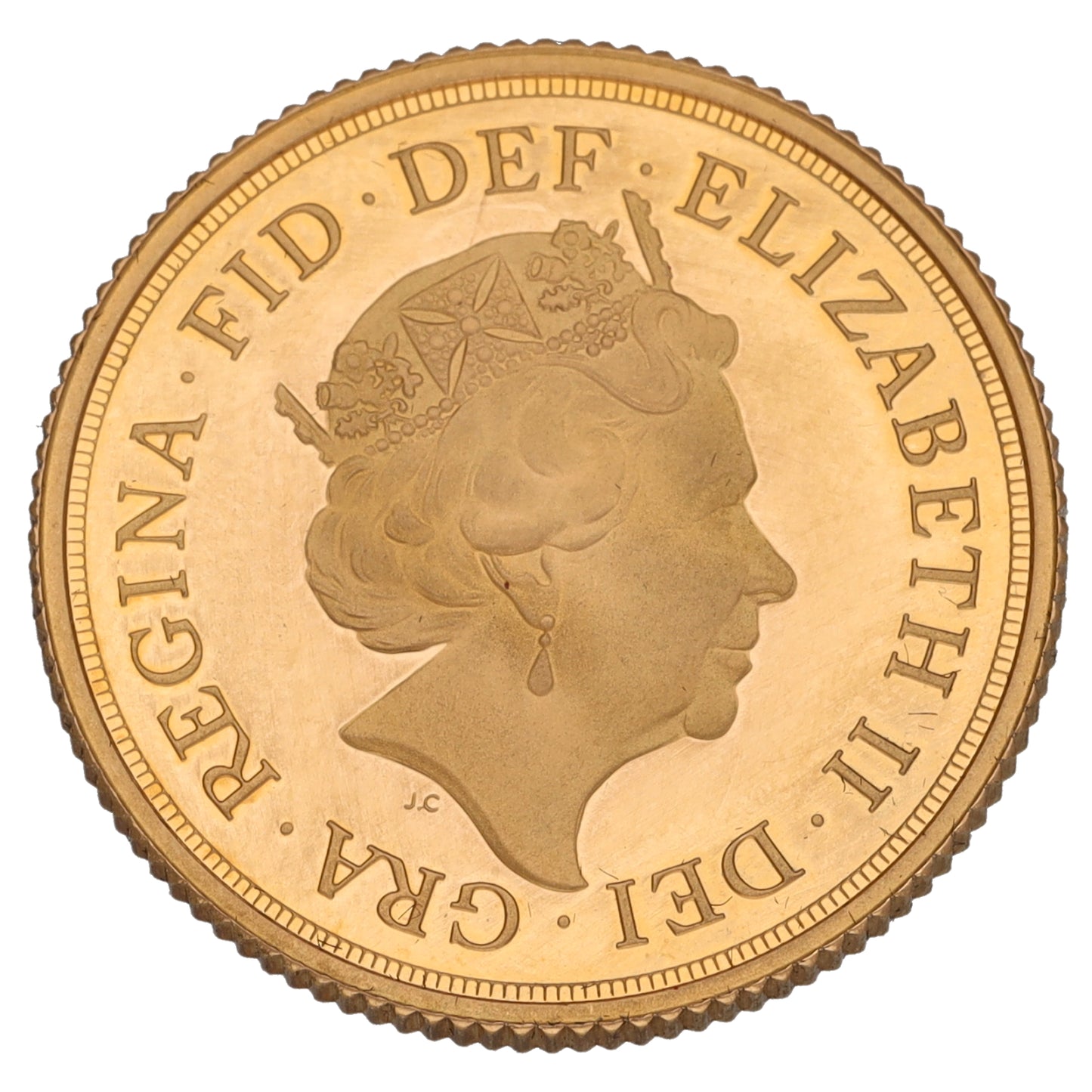 22ct Gold Queen Elizabeth II Full Sovereign Coin 2015