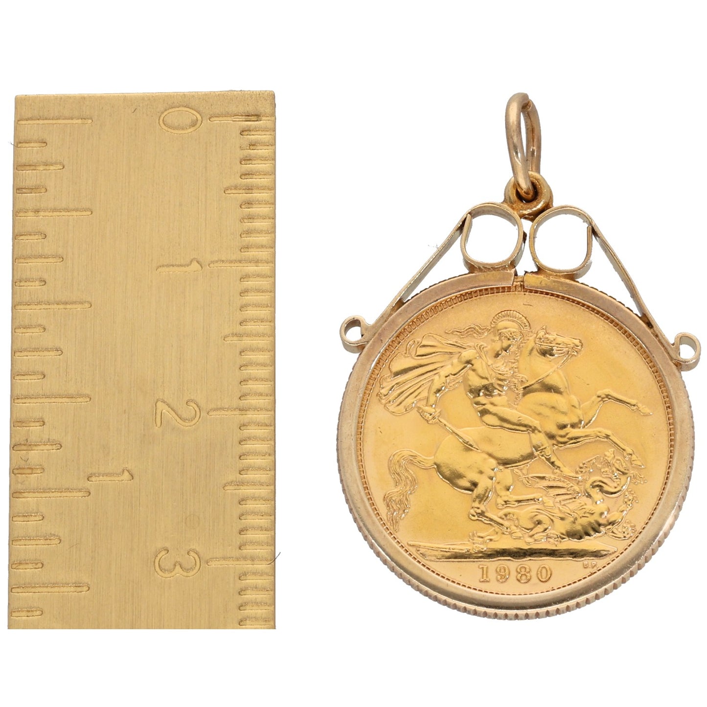 9ct Gold Full Sovereign Coin Pendant