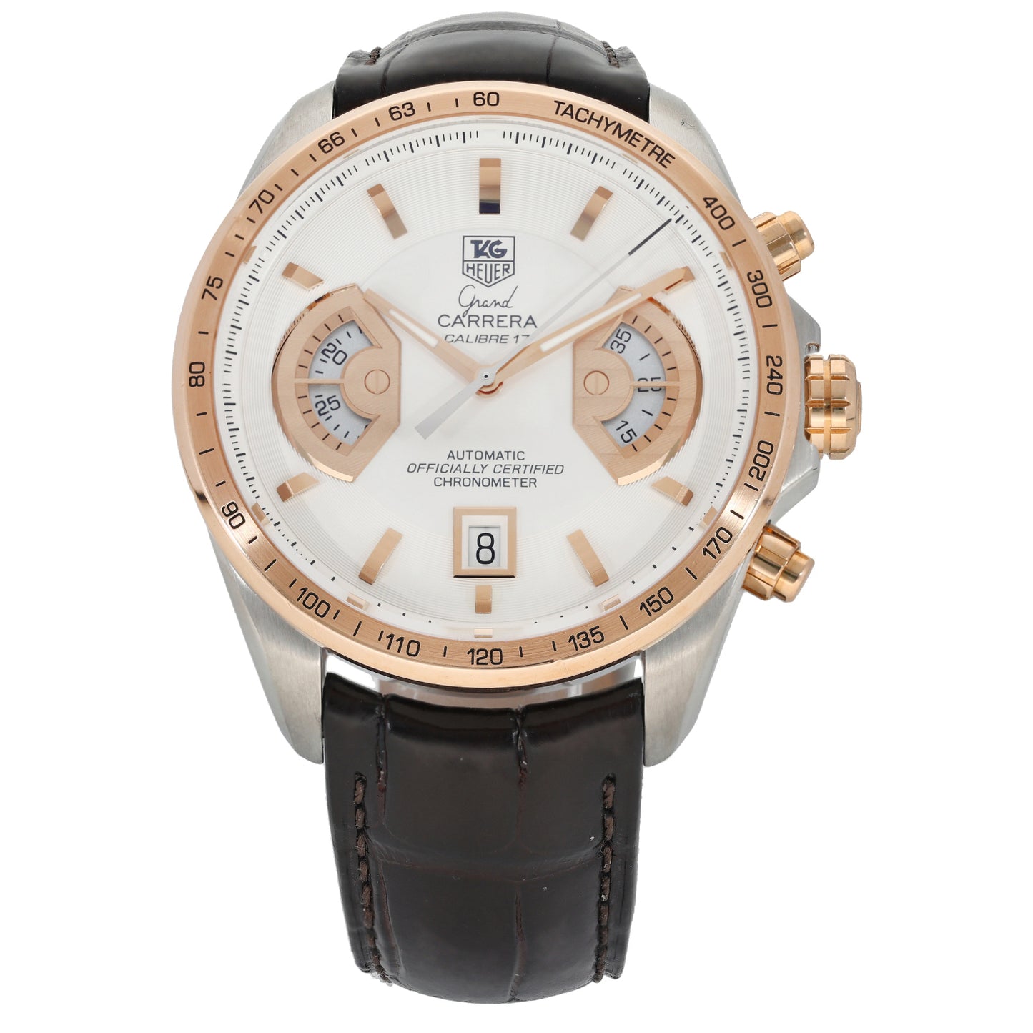 Tag Heuer Grand Carrera CAV515B 43mm Bi-Colour Watch