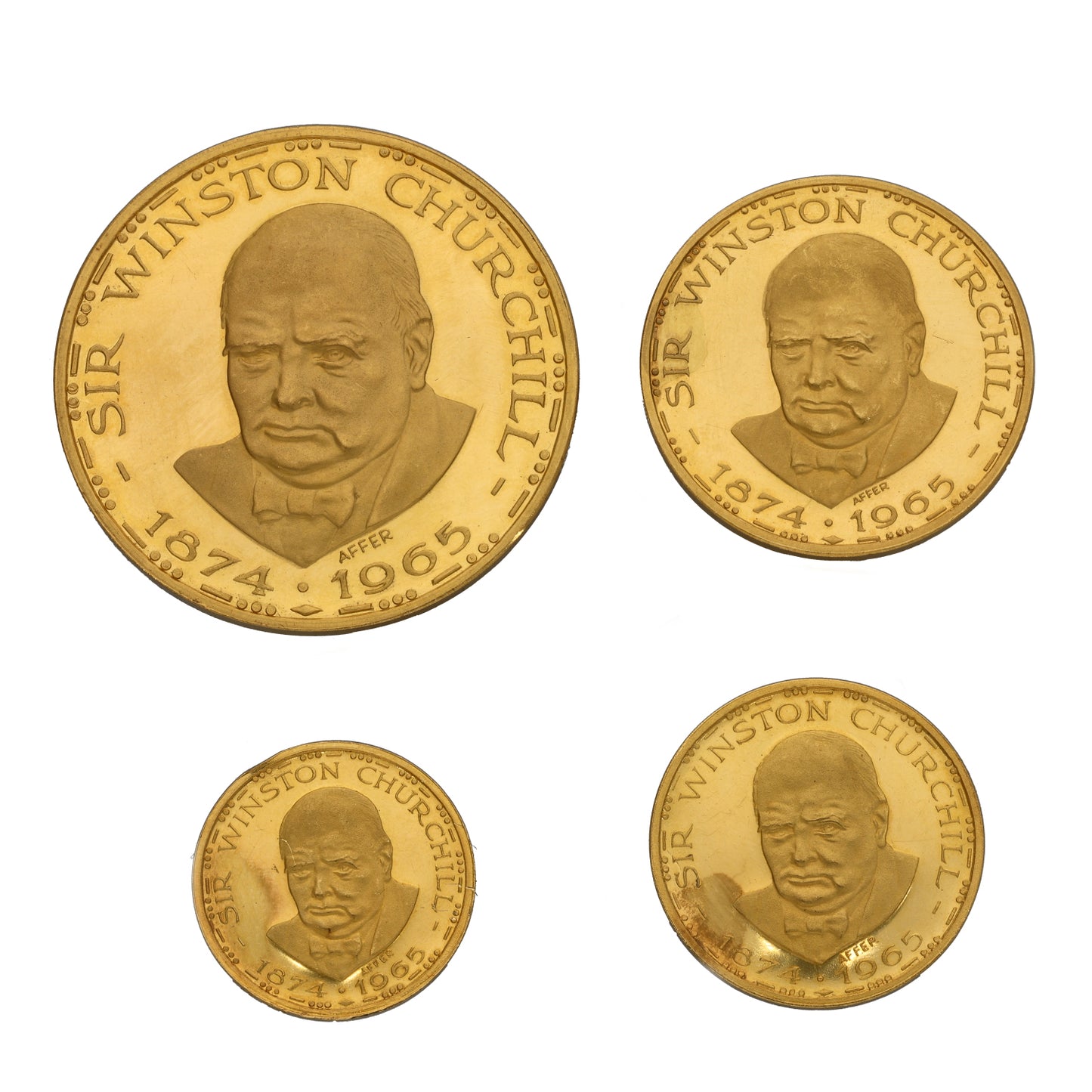 22ct Gold Sir Winston Churchill Medal Collection