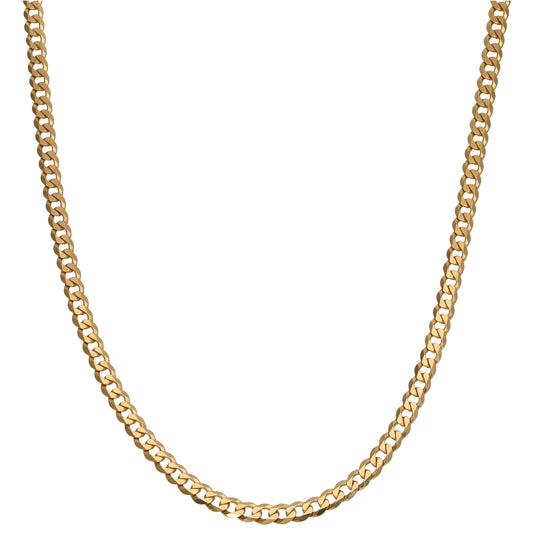 9ct Gold Curb Chain 22"