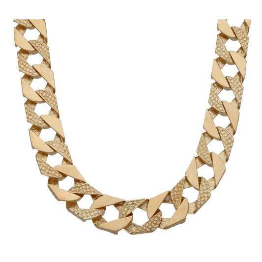9ct Gold Curb Chain 20"