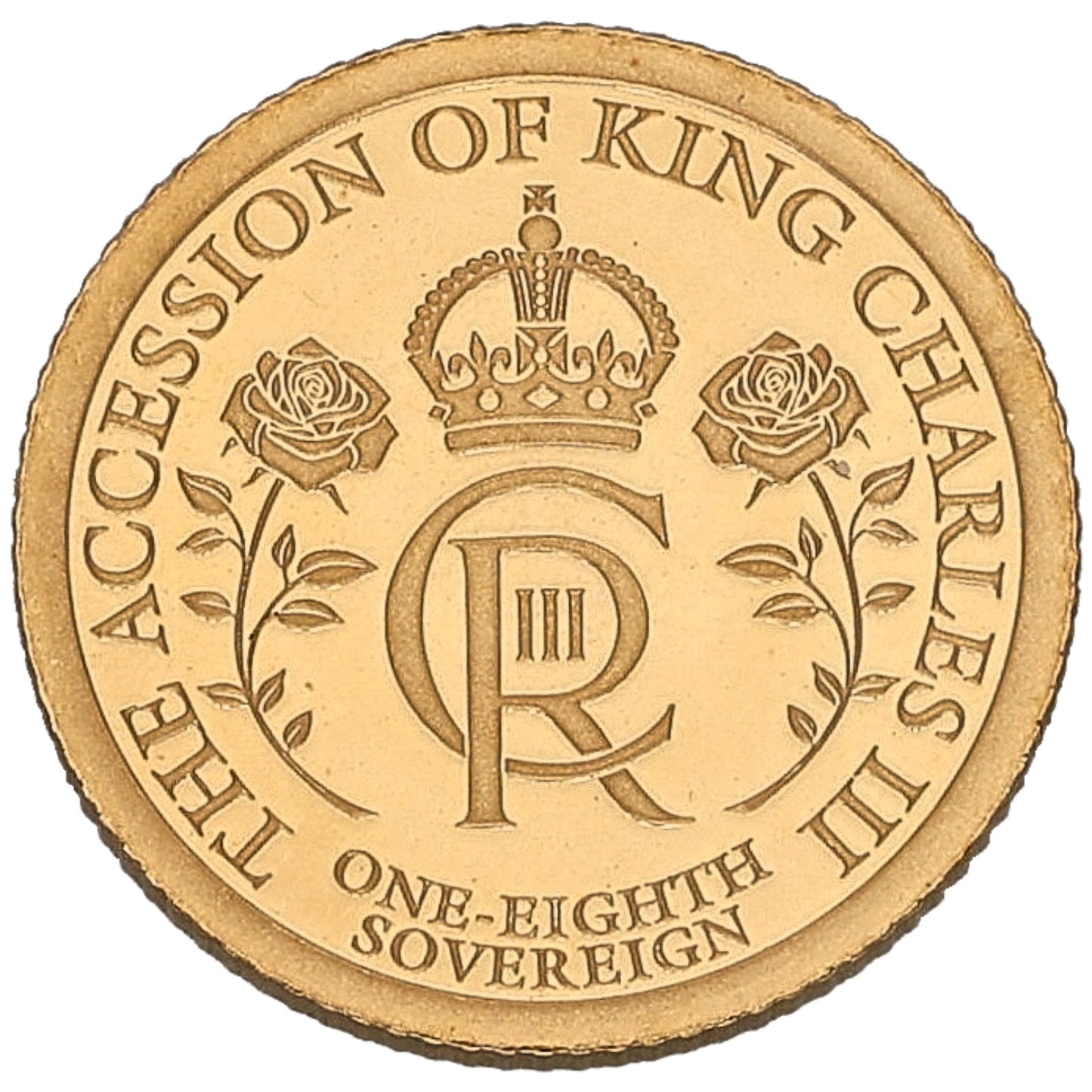 22ct Gold The Accession Of King Charles III Eighth Sovereign Coin 2023