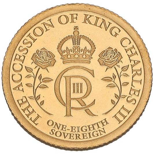 22ct Gold The Accession Of King Charles III Eighth Sovereign Coin 2023