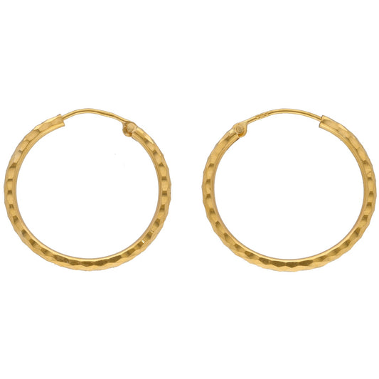 22ct Gold Hoop Earrings