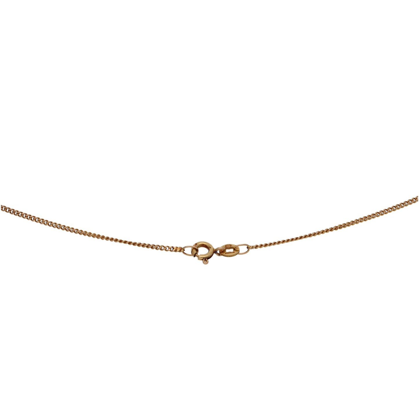 9ct Gold Cultured Pearl Single Stone Pendant With Chain
