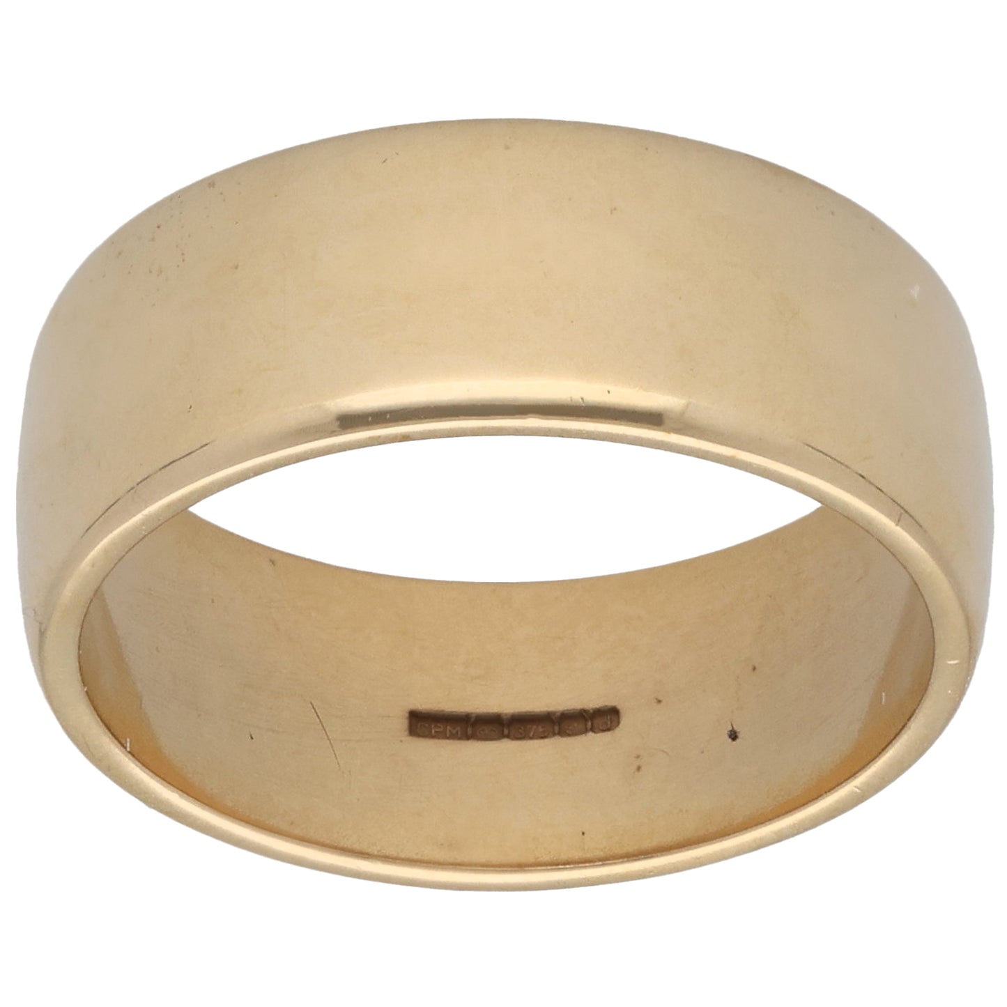 9ct Gold Plain Wedding Ring Size T
