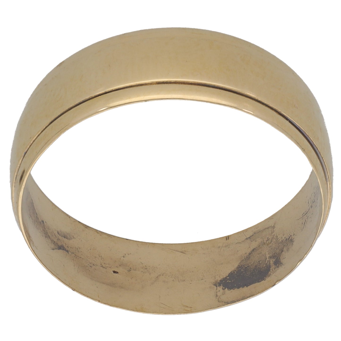 9ct Gold Patterned Wedding Ring Size V