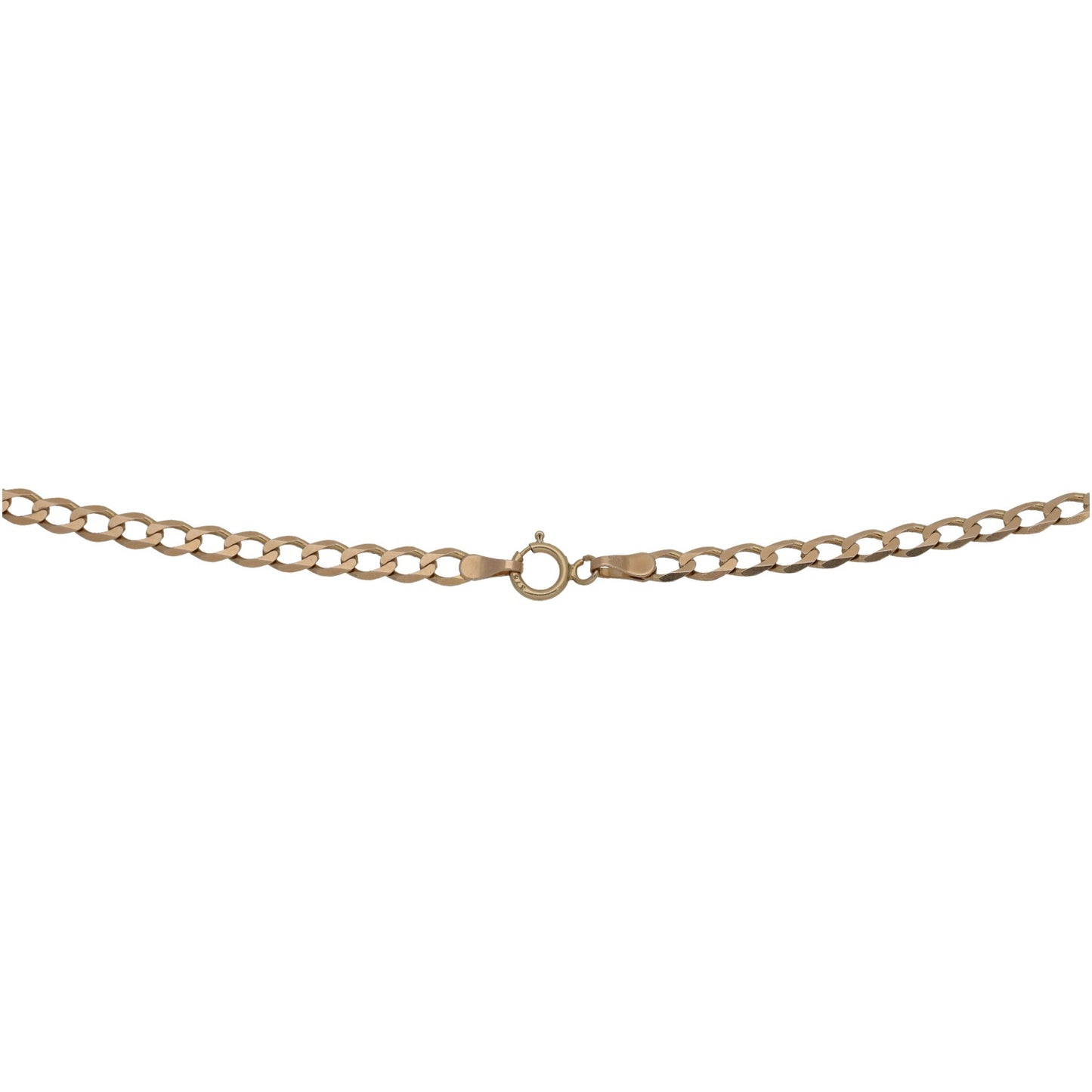 9ct Gold Curb Chain 18"