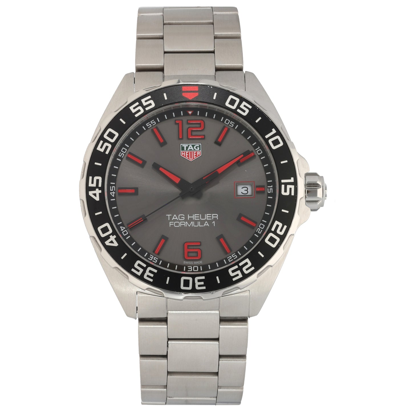 Tag Heuer Formula 1 WAZ1018 43mm Stainless Steel Watch