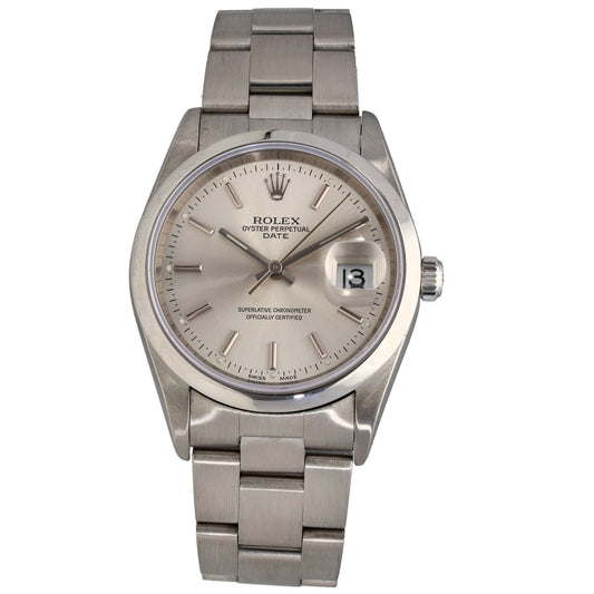 Rolex Date 15200 34mm Stainless Steel Watch