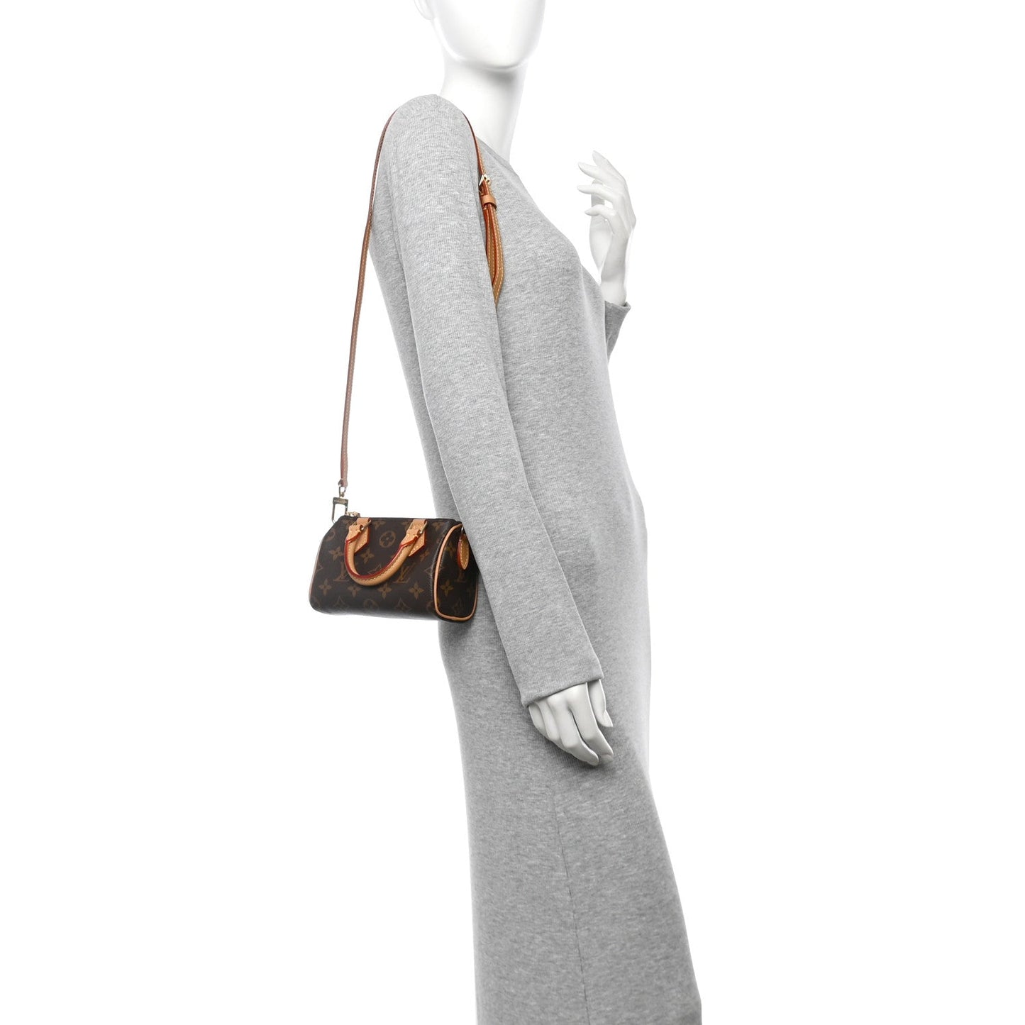 Louis Vuitton Speedy Bandouliere Monogram Coated Canvas Bag - Brown