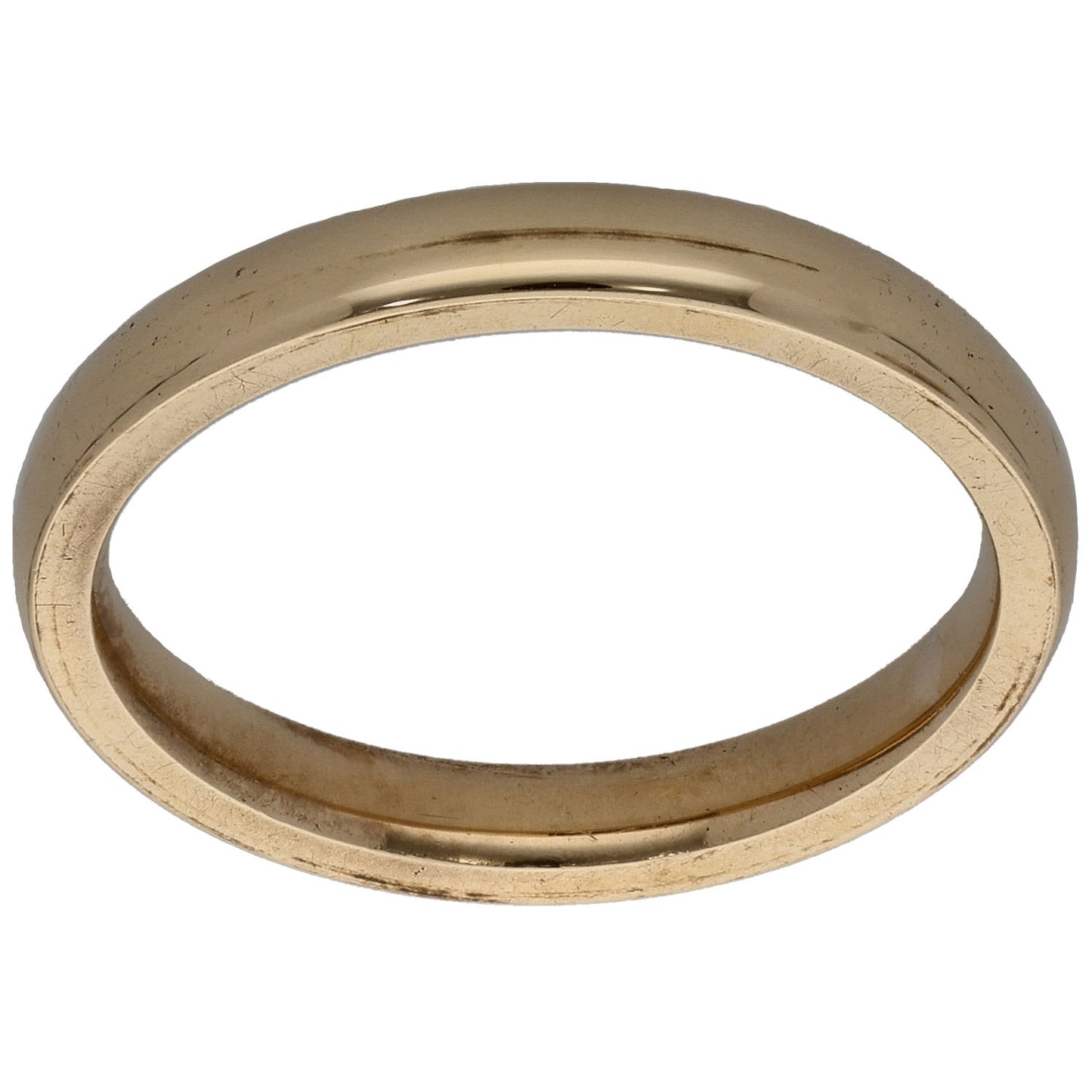 9ct Gold Plain Wedding Ring Size M