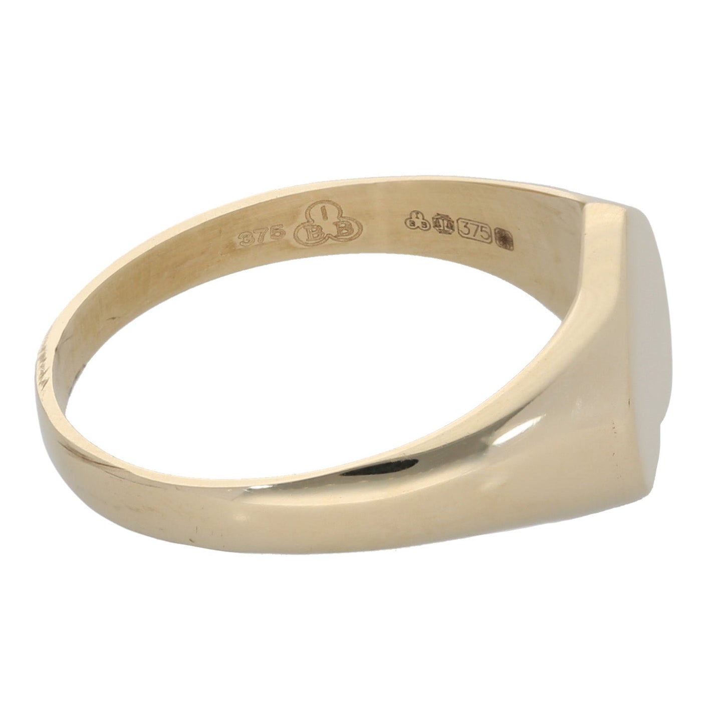 9ct Gold Plain Heart Signet Ring