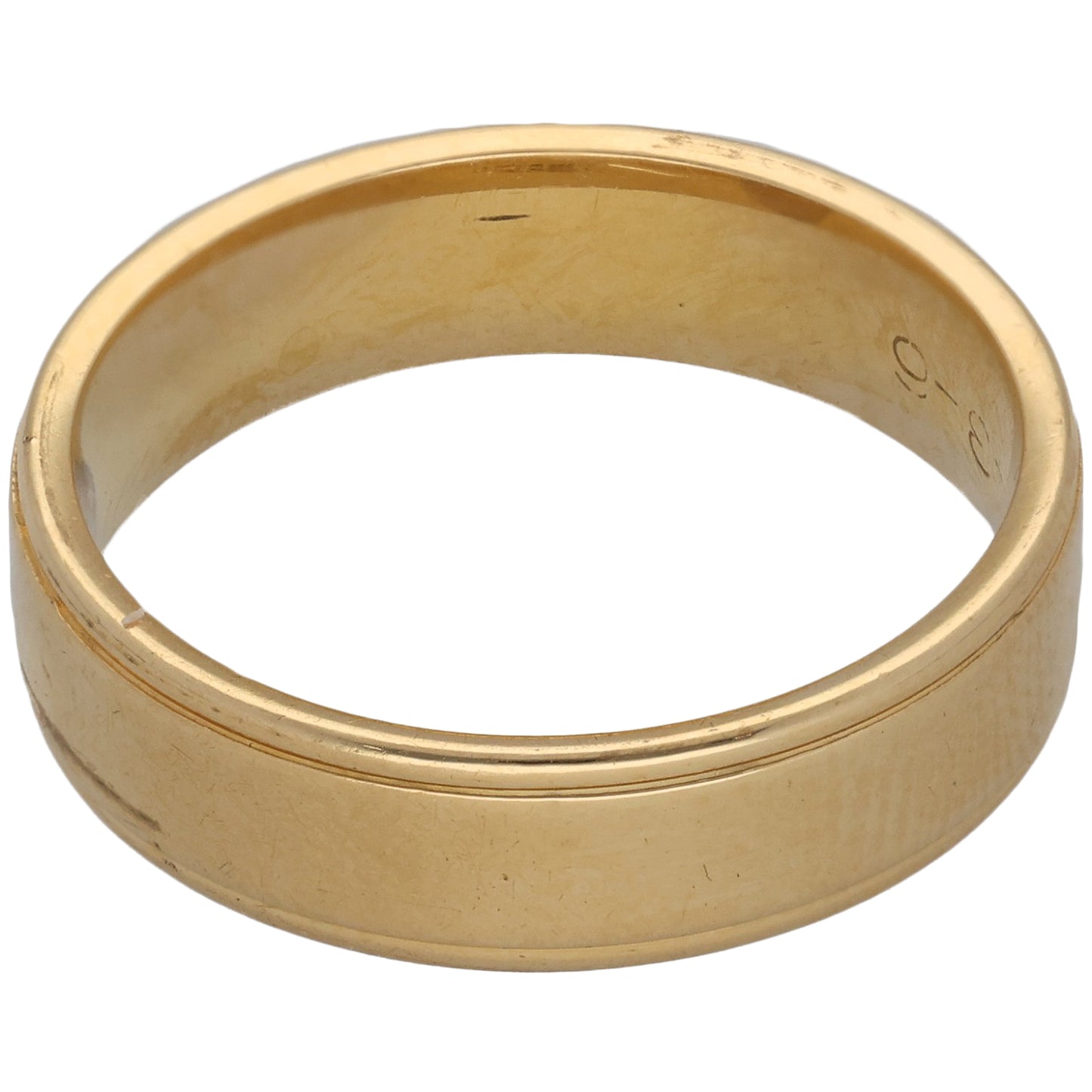 18ct Gold Plain Wedding Ring Size T