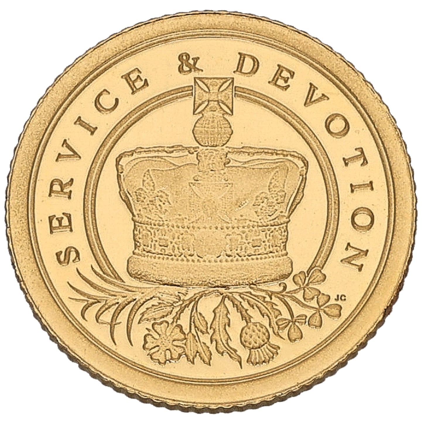 22ct Gold Service & Devotion Eighth Sovereign Coin 2022