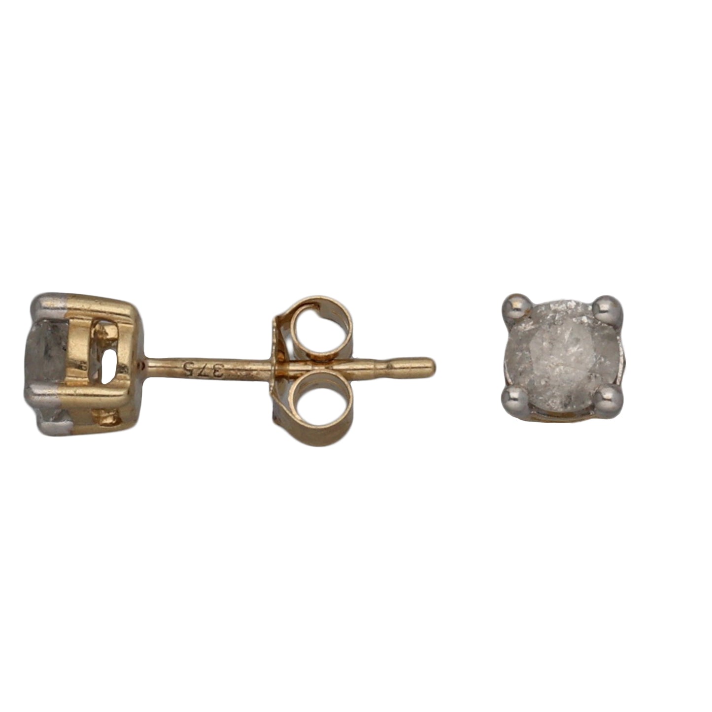 9ct Gold 0.40ct Diamond Solitaire Earrings