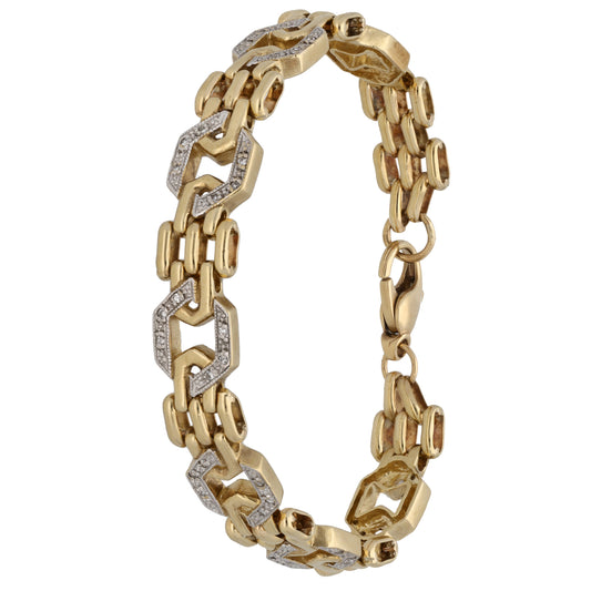 9ct Gold 0.42ct Diamond Alternative Bracelet