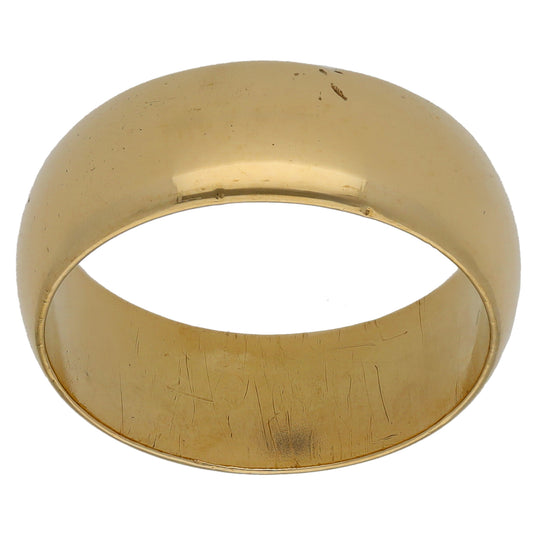 9ct Gold Plain Wedding Ring Size S